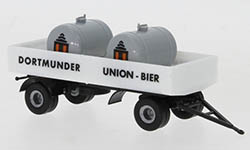 101-95578 - H0 - Anhänger Pritsche mit Tanks 1955, Dortmunder Union Bier